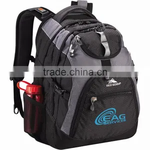 High Sierra Access 17" Computer Backpack - Built-in Padded Laptop Sleeve With Zippered Pocket on Back and Comes With Your Logo thumbnail-3