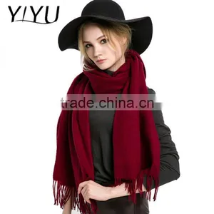 Wholesale Women Soft Cashmere Wool Wraps Knit Shawls Scarf thumbnail-1