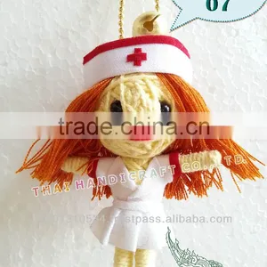 Handmade Keychains Keyrings Voodoo Doll String Accessories Bag Gifts thumbnail-1