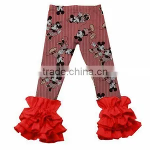 Wholesale Baby Girl Icing Ruffle Pants Cute Colorful Girls Icing Legging thumbnail-2