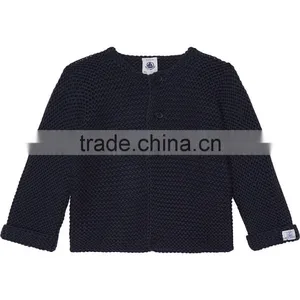Hot Sale 2017 Custom New Style Kids Sweater Pink Children Knitted Cotton Cardigan Cashmere Sweater for Baby thumbnail-4