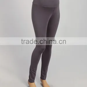 Hot Sale Maternity Trousers With Due Time Charcoal Mid-Belly Ponte Maternity Leggings Pants Women Clothing WP80817-2 thumbnail-1