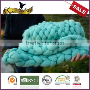Charmkey Merino Wool Yarn Super Bulk Arm Knitting Yarn Blanket Giant Merino Wool Yarn thumbnail-3