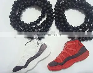 Wholesale Large Wooden Fancy Chain Necklace thumbnail-1