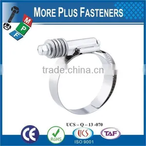 Made in Taiwan Stainless Steel German Type Hose Clamp Ftypes of Hose Clamps Heavy Torque thumbnail-2