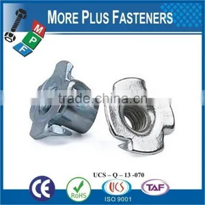 Made in Taiwan M4 Captive Zinc Plated M8 Metric Threaded Tee Nut thumbnail-3