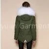 Top Quality Products Manufacturer Parka Women Plain Dyed Mens Short Parka Fur Hood Down Oversized Fur Trim Parka thumbnail-1
