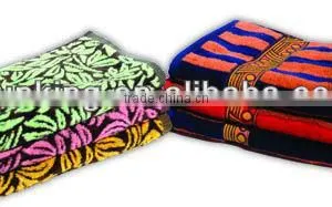 100%cotton Terry Beach Towel thumbnail-1