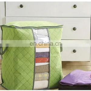 Large Clothes Bedding Duvet Zipped Pillows Non Woven Storage Bag Box thumbnail-6