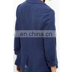 Ladies Formal Soft Feeling Lapel Blazer With One Button thumbnail-4
