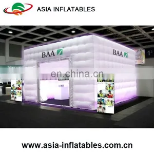 LED Light High Quality Inflatable Cube Tent Structure for Exhibition / Meeting thumbnail-1