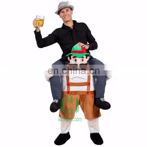 HI New Carry On Fancy Dress Bavarian Beer Guy Ride On Oktoberfest Mascot Costume thumbnail-1
