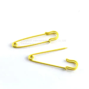 Bright Yellow Finished Fashion Skirt Pin 2.0mm*76mm thumbnail-1