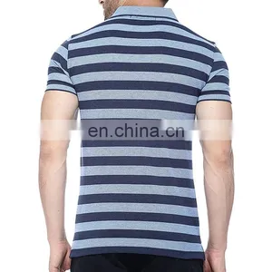 Custom Striped Simple Design Fashion China Cheap High Quality Plain Oversized t Shirt Polo thumbnail-4