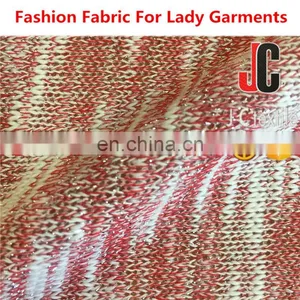 K671084 100% Polyester Jersey Slub Knit With Lurex Fabric for Garment thumbnail-2