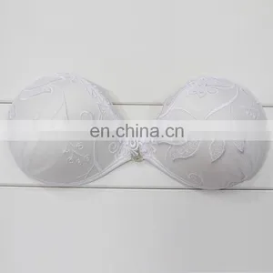 ES6627 Golden Wholesale Fashion Sexy Lace Invisible Push up Silicone Free Bra thumbnail-2