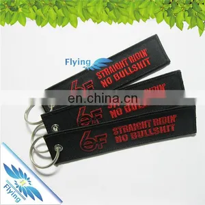 Fashion Embroidery Key Ring Decoration, Awesome Custom Shape Embroidery Key Chain for Cheap Sale thumbnail-2