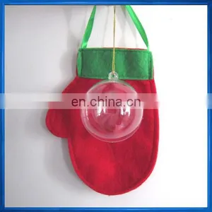 6cm Clear Plastic Bauble Christmas Tree Decoration Opening Fillable Ball thumbnail-1