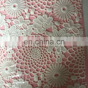 White Lace French Lace Materials India African Guipure Cotton Embroidery Lace for Wedding Dress thumbnail-4
