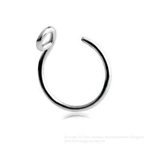 New Hot Money Puncture Stainless Steel Insert Drill Nail, Foreign Trade Jewelry Earrings, Titanium Steel Nose Ring Manufacturer Wholesale thumbnail-4