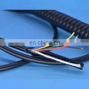 Spiral Coiled Ethernet Cable/spiral Coiled Wire Cable Low Voltage Flexible Retractable Spiral Spring Coiled Cable thumbnail-3