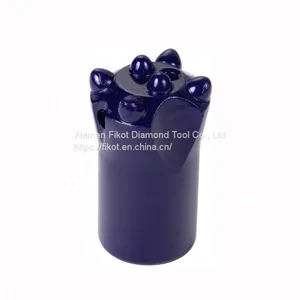 High Performance 32mm 34mm 36mm 38mm 7 / 11 / 12 Degree Tapered Rock Drill Button Bit With 7 Carbide thumbnail-1