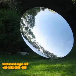 Stainless Steel Garden Sculpture Laser Spherical Sculpture thumbnail-1