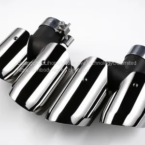Km for Macan S Style 95B 2014-2017 Exhaust Tip Exhaust Pipes Muffler Tips Tail Pipe Wire Drawing thumbnail-5