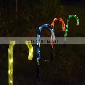 LED Waterproof Solar Hot Sale High Quality Factory Supply Christmas Candy Cane String Lights Outdoor Decorative Street Light thumbnail-6