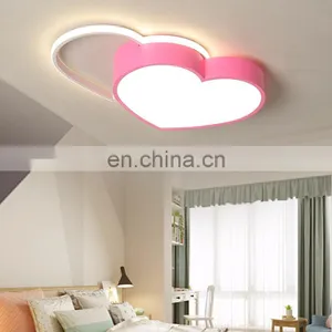 Simple Living Room Ceiling Lamp Creative Children's Room Bedroom Lamp LED Modern Personality Pink Light thumbnail-5