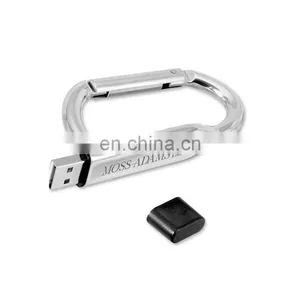 Custom 16GB 32GB 64GB Memoria USB Stick Memory Disk Metal Hook USB Flash Drive thumbnail-3