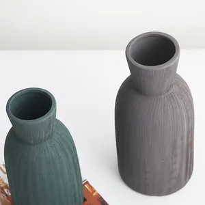 Nordic Style Drawing Process Ceramic Vase Ins Flower Vase, Table Decorations thumbnail-3