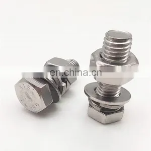 ISO4017 DIN933 Hexagon Bolt Stainless Steel A2-70 A4 -70 B8 B8M Hex Bolt thumbnail-1