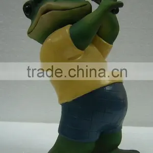 Custom Lifelike Resin Frog Doctor Resin Colorful Painting Figurine Statue thumbnail-1