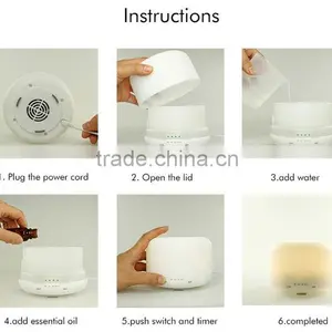 Newest Style Air Humidifier Mini LED USB Ultrasonic Aroma Diffuser Humidification thumbnail-2