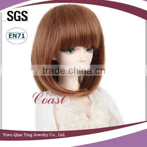 Cute Brown Short Straight Bob Doll Wigs for 1/4 BJD Dolls thumbnail-2