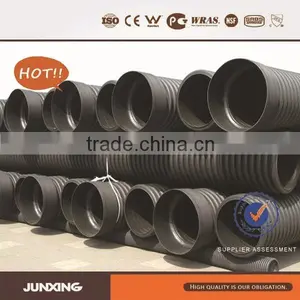 Large Diameter Hdpe Dwc Culvert Pipe for Storm Water Sewerage thumbnail-1