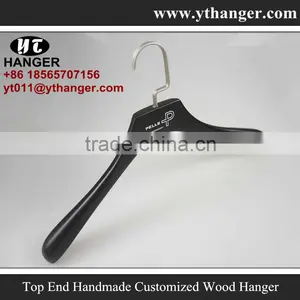 IMY-522 Black Wooden Advanced Hangers for Shirts thumbnail-1