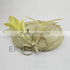 Wholesale Fashion 100% Sinamay Material Base Hat Fascinator For Women thumbnail-4