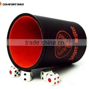 High Luxury Durable Round Leather Dice Cup thumbnail-3