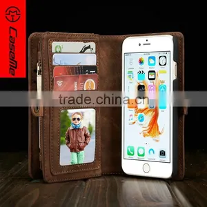 Leather Durable Flip Pouch Case Cover,Wallet Card Holder Phone Case for Iphone 6 thumbnail-1