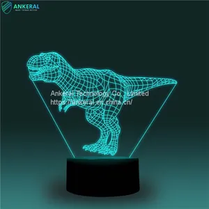 Dinosaur 3D Optical Illusion Lamp APP Control Best Price on Sale thumbnail-3