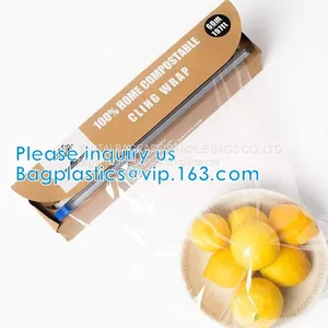 Biodegradable Compostable Food Wrap Kitchen Pvc Cling Film Kitchen Use Plastic Wrap PVC PE Cling Film For Food Wrap thumbnail-4