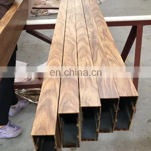 Wood Grain Powder Coating Aluminium Profile Accessories ,new Design Wood Grain Aluminium Sliding Window ,wood Colour Aluminium thumbnail-1