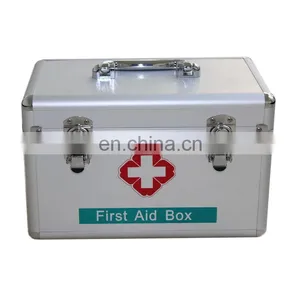 Emergency Home First Aid Kit With Supplies Set Bags Box Travel Waterproof Alloy First Aid Box thumbnail-1