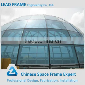 High Standard Space Frame Dome Steel Building With Glass Roof thumbnail-6