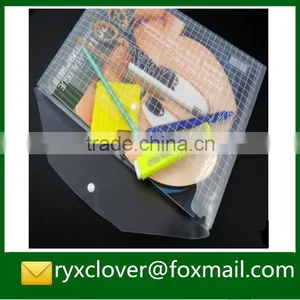 Transparent Button Envelope Plastic Document Bag thumbnail-3