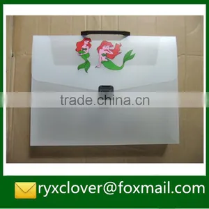School & Office Stationery A4 Size PP Plastic Customized Color Document Box With Handle thumbnail-1