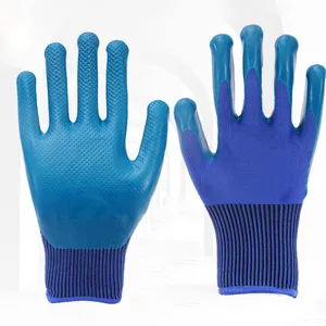 13g Polyester Liner Latex Honeycomb Dipped Gloves thumbnail-1