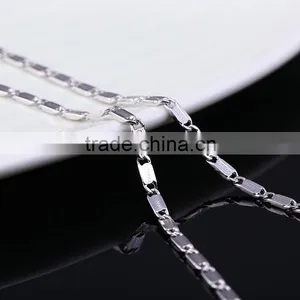 Hot Sales Wholesale Fashion Rhodium Plated Chain Of Beautifu Necklace Jewelry thumbnail-3